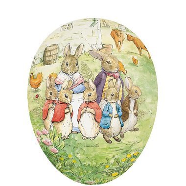 W1cwey Lot de 1 000 rouleaux d'autocollants vintage de Pâques (2 rouleaux),  forme irrégulière, 16 motifs de dessins animés, mignons lapins de Pâques