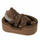 Panier Douillet pour Peluche Medium - Marron