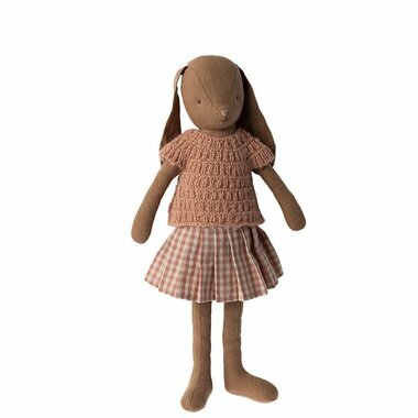 Lapin Bunny Marron Tricot et Jupe - Taille 3 (Medium)