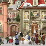 Calendrier de l'Avent Vintage - Noël dans la rue