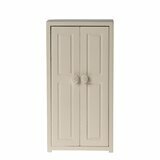 Armoire Miniature en Bois pour Souris - Crème