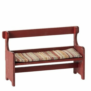 Banc en Bois pour Souris - Rouge