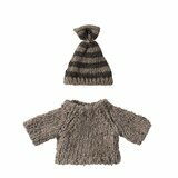 Pull et Bonnet Tricotés pour Grand Frère Souris